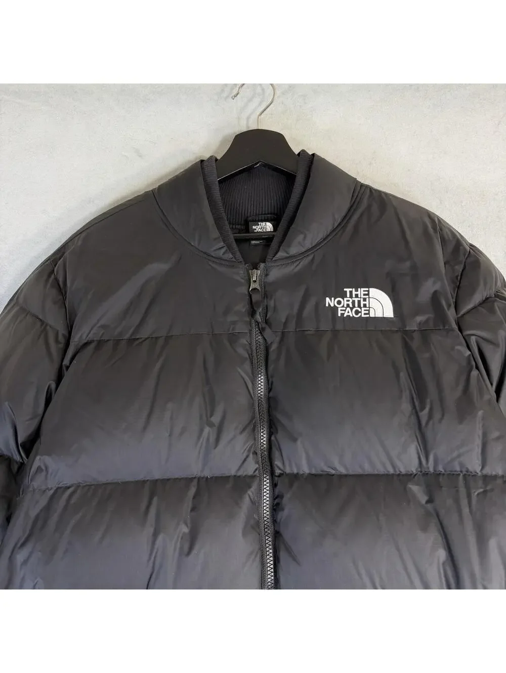 The North Face Nordic Puffer Down Jacket Mens Large Black Coat NF0A5ITG